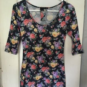 Floral print dress